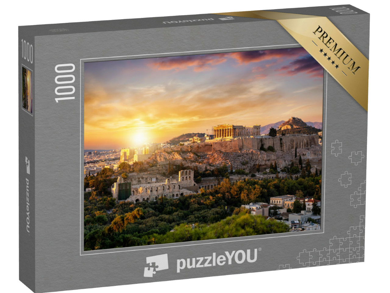 Puzzle 1000 Teile „Parthenon-Tempel auf der Akropolis von Athen“