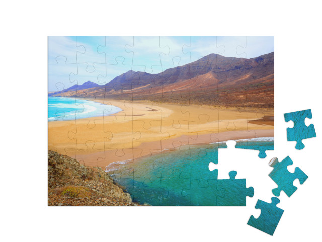 Puzzle 48 Teile „Barlovento Strand, Fuerteventura, Kanarische Inseln, Spanien“