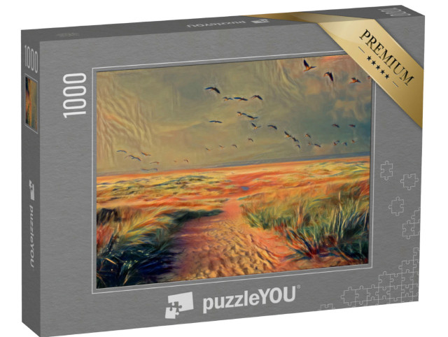 Puzzle 1000 Teile „im Stil von Edvard Munch, Der Schrei - Enten - Puzzle-Kollektion Künstler & Gemälde“
