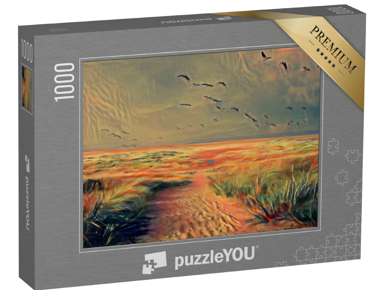 Puzzle 1000 Teile „im Stil von Edvard Munch, Der Schrei - Enten - Puzzle-Kollektion Künstler & Gemälde“