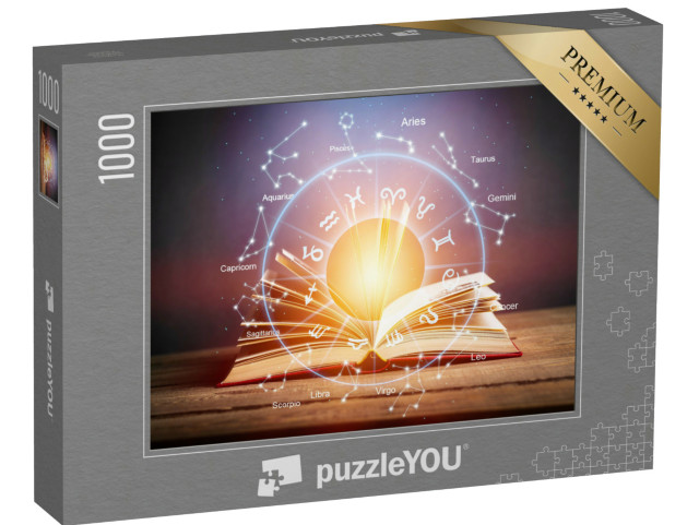 Puzzle 1000 Teile „Horoskop, Astrologie, Tierkreiszeichen, Mythos, Sterne“