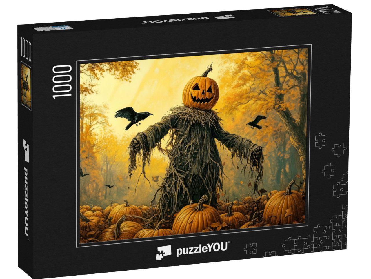 Puzzle 1000 Teile „Halloween Vogelscheuche“