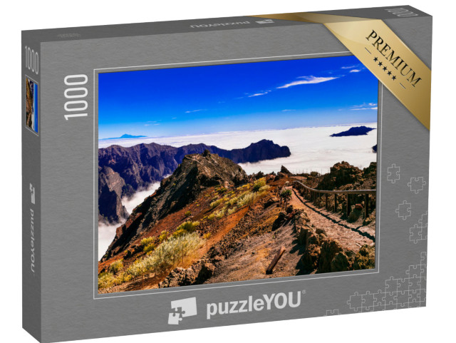 Puzzle 1000 Teile „Weg zum Himmel. Mirador Roque de los Muchachos - La Palma, Kanarische Inseln“