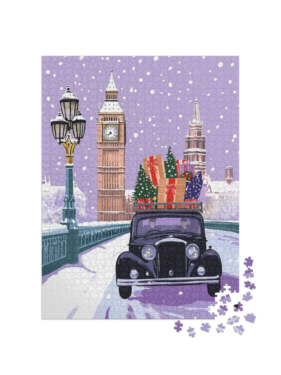 Puzzle 1000 Teile „Weihnachtstrip nach London“