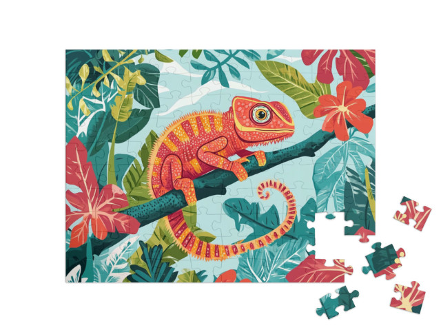 Puzzle 100 Teile „Buntes Farbenspiel“