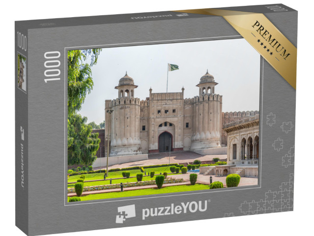 Puzzle 1000 Teile „Panorama des majestätischen Lahore Fort, Pakistan“
