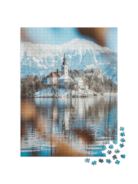 Puzzle 1000 Teile „Schöner Blick auf Bled, Blejski otok, Slowenien“