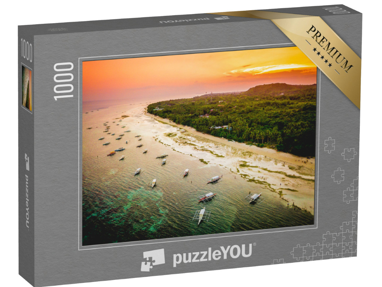 Puzzle 1000 Teile „Strand in Panglao, Philippinen“