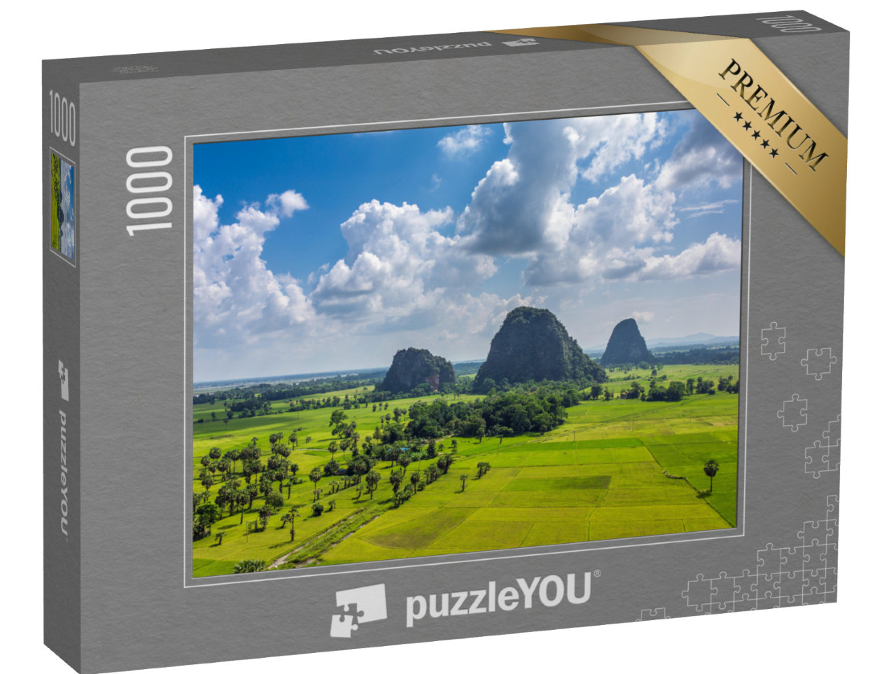 Puzzle 1000 Teile „Ländliche Idylle, Kayin State, Myanmar“