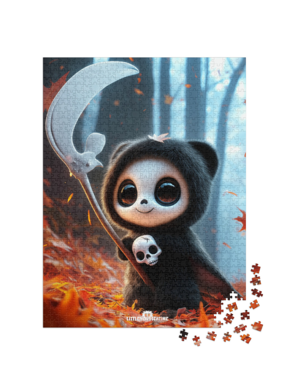 Puzzle 1000 Teile „LITTLEMONSTERTIME: Halloween Grimley“