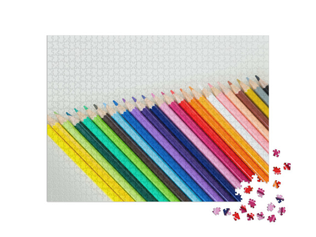 Puzzle 1000 Teile „Bunte Bleistifte“