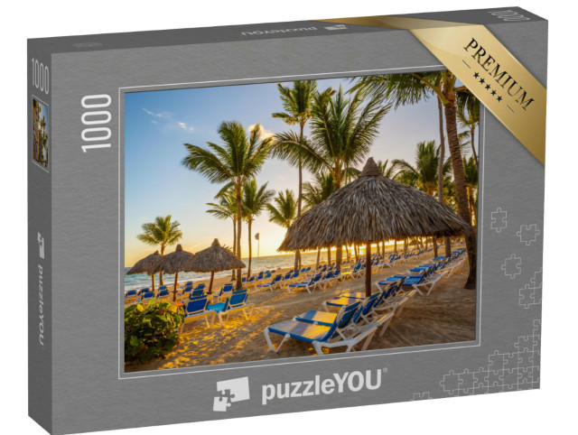 Puzzle 1000 Teile „Sonnenaufgang über Punta Cana, Dominikanische Republik“