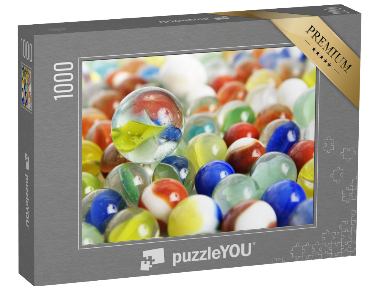 Puzzle 1000 Teile „Bunte Glasmurmeln“