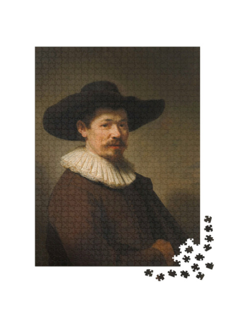 Puzzle 1000 Teile „Rembrandt - Porträt von Herman Doomer“