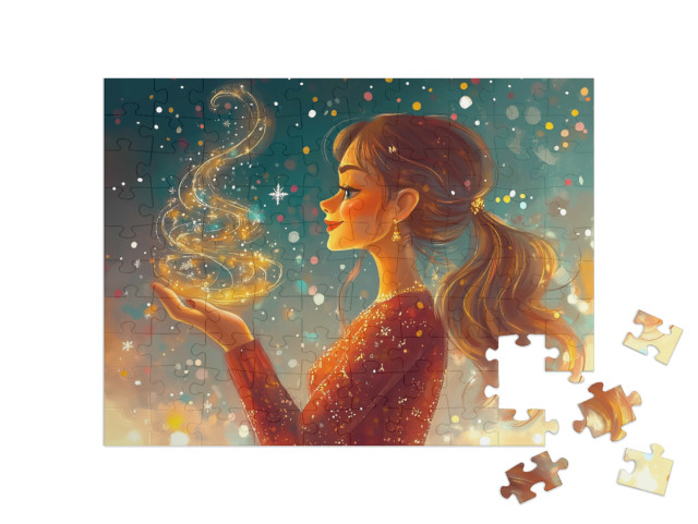 Puzzle 100 Teile „Weihnachtsmagie“