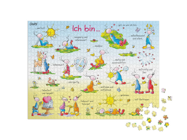 Puzzle 1000 Teile „Oups – Ich bin“