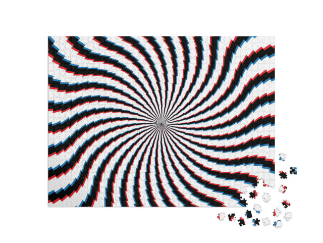 Puzzle 1000 Teile „Abstrakter hypnotischer Hintergrund“