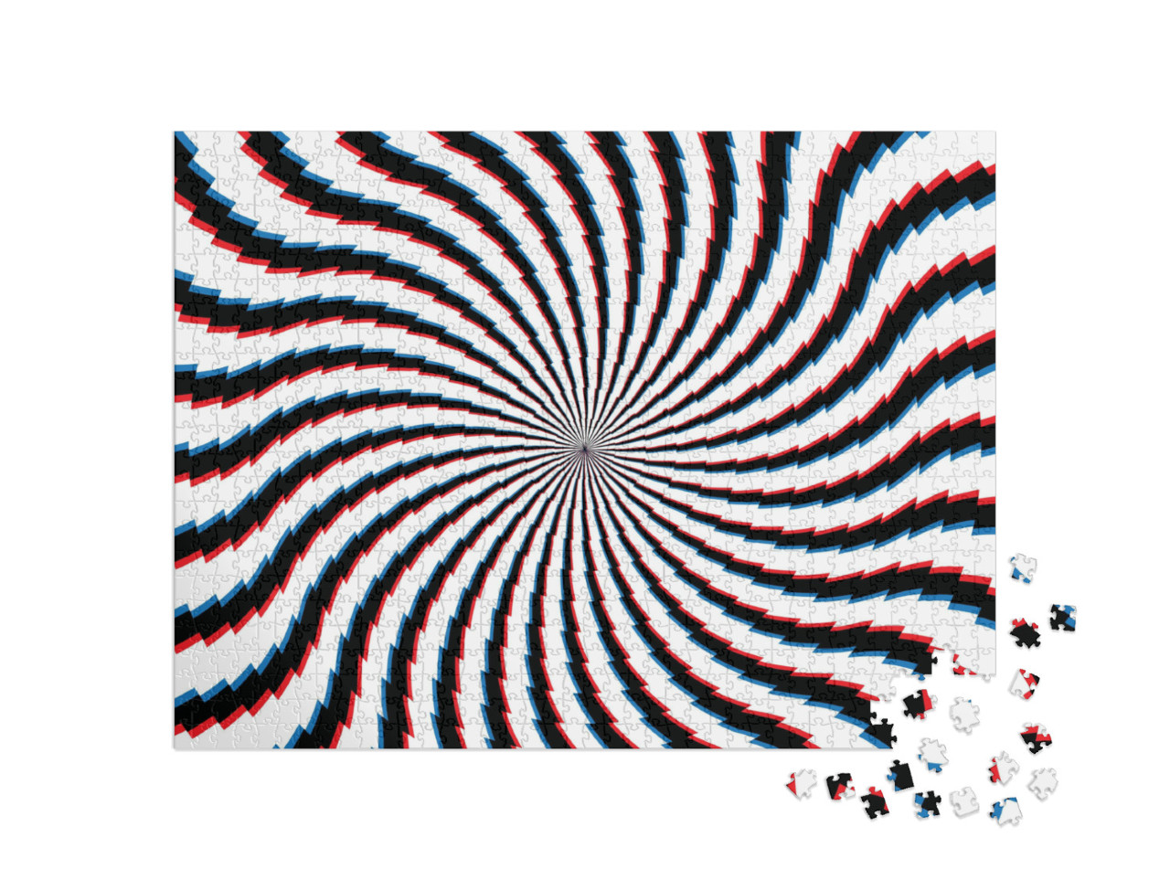 Puzzle 1000 Teile „Abstrakter hypnotischer Hintergrund“