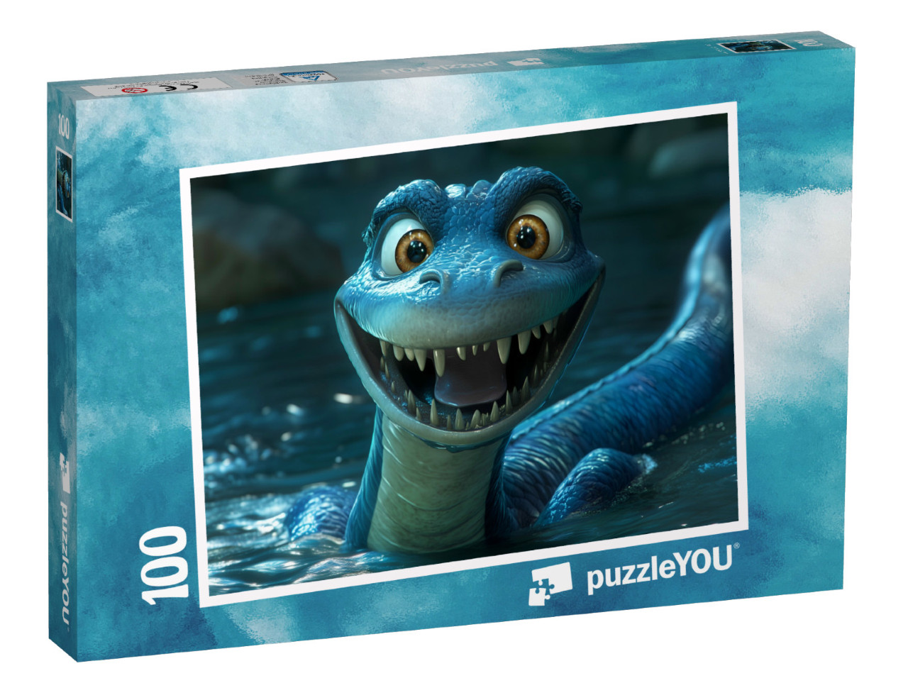 Puzzle 100 Teile „Donny Dino taucht auf“