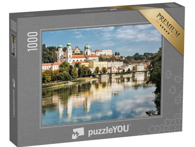 Puzzle 1000 Teile „Stadt Passau mit Dom St. Stephan, Niederbayern, Deutschland“