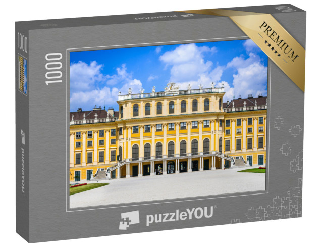 Puzzle 1000 Teile „Frontfassade von Schloss Schönbrunn in Wien“