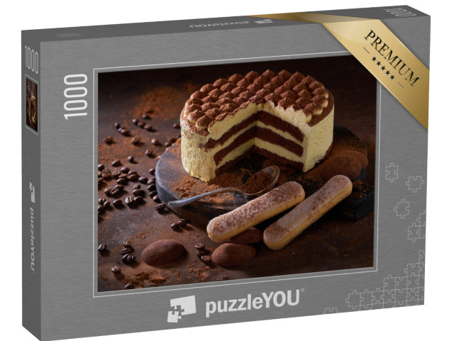 Puzzle 1000 Teile „Tiramisu-Torte“