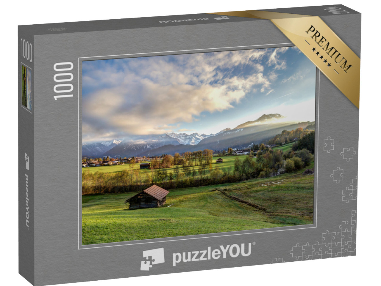 Puzzle 1000 Teile „Blick auf Oberstdorf in den Alpen, Deutschland“