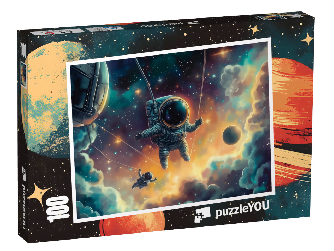 Puzzle 100 Teile „Auf Expedition im All“
