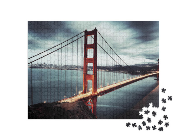 Puzzle 1000 Teile „Golden Gate Bridge, San Francisco, Kalifornien, USA“