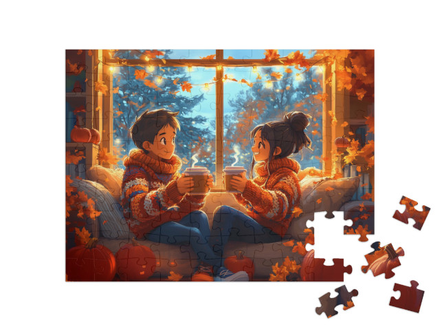 Puzzle 100 Teile „Herbstharmonie“