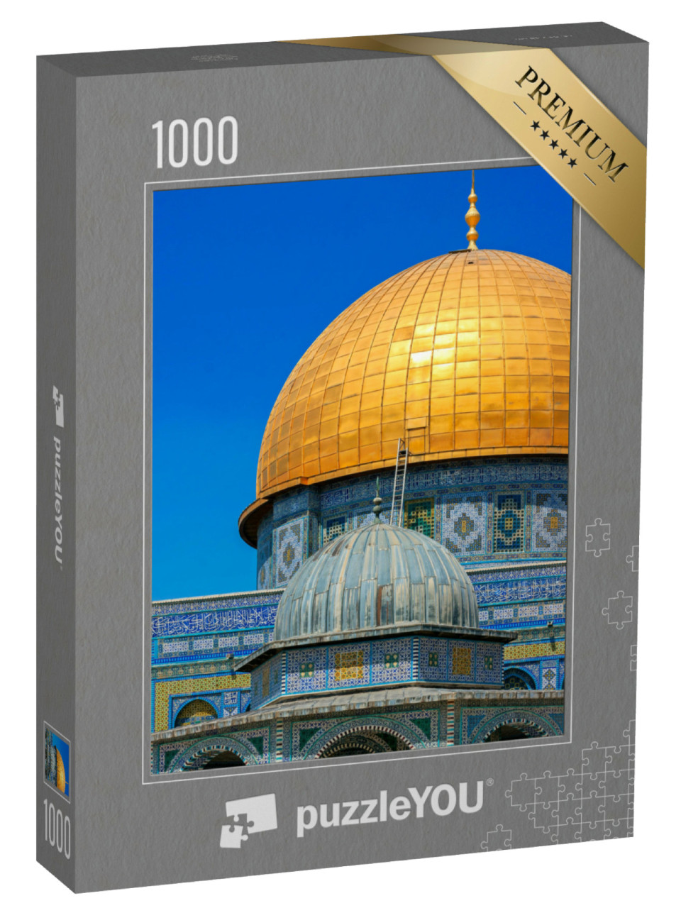 Puzzle 1000 Teile „Detailansicht des Felsendoms auf dem Tempelberg in Jerusalem“