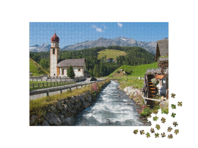 Puzzle 1000 Teile „Alpendorf Niederthai im Ötztal“