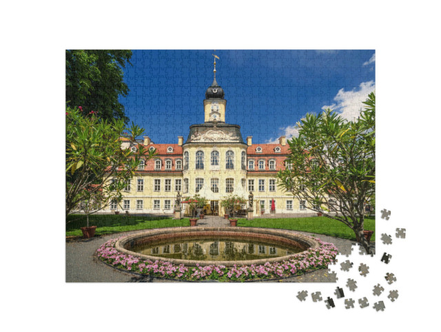 Puzzle 1000 Teile „Schloss Gohlis, ein historisches Gebäude, Leipzig, Deutschland“