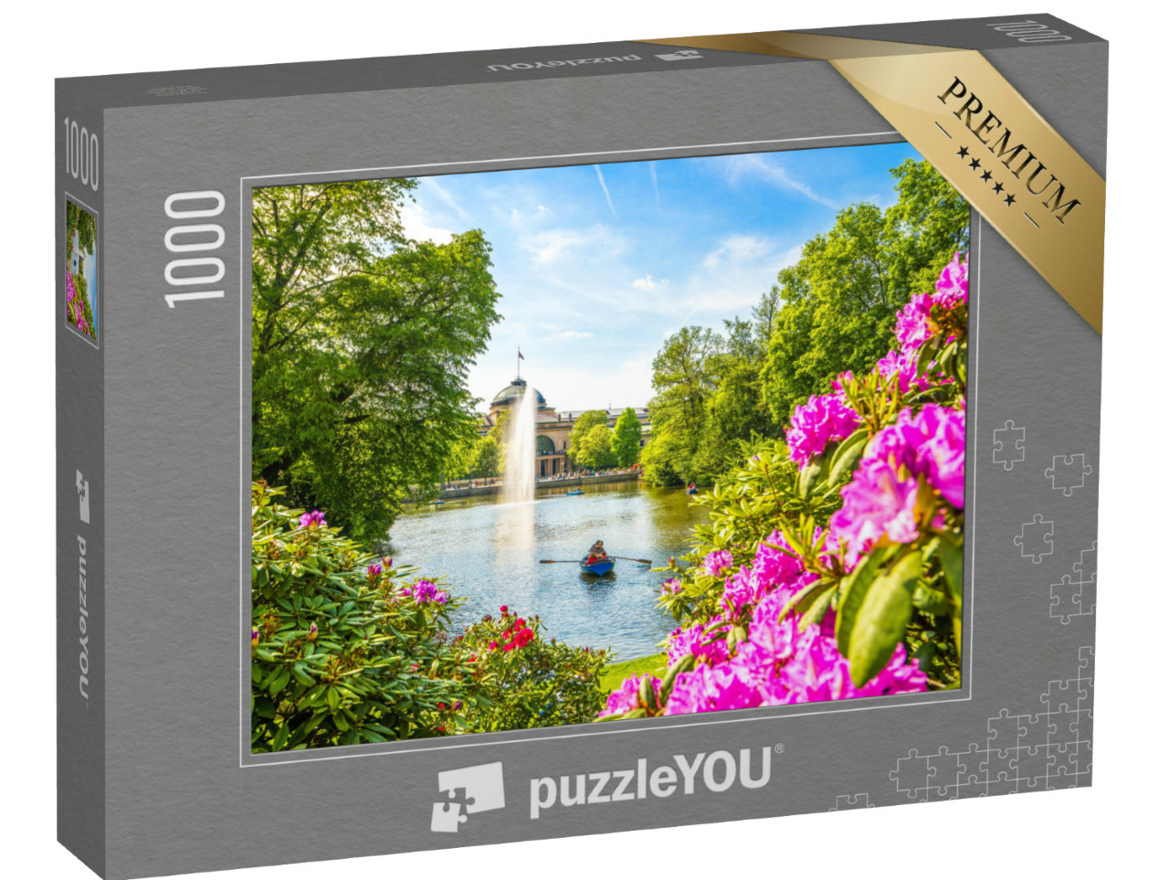 Puzzle 1000 Teile „Der Kurpark in Wiesbaden“