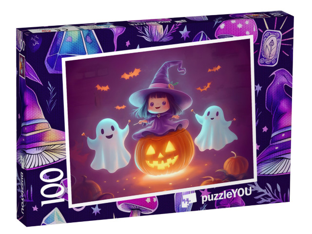 Puzzle 100 Teile „Geister und Zaubertricks“