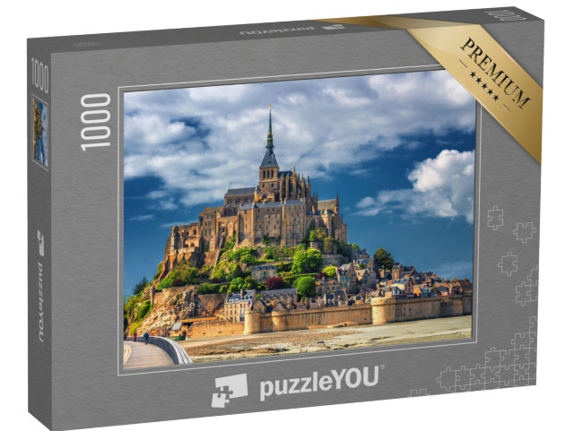 Puzzle 1000 Teile „Gezeiteninsel Le Mont Saint-Michel, Normandie, Nordfrankreich“