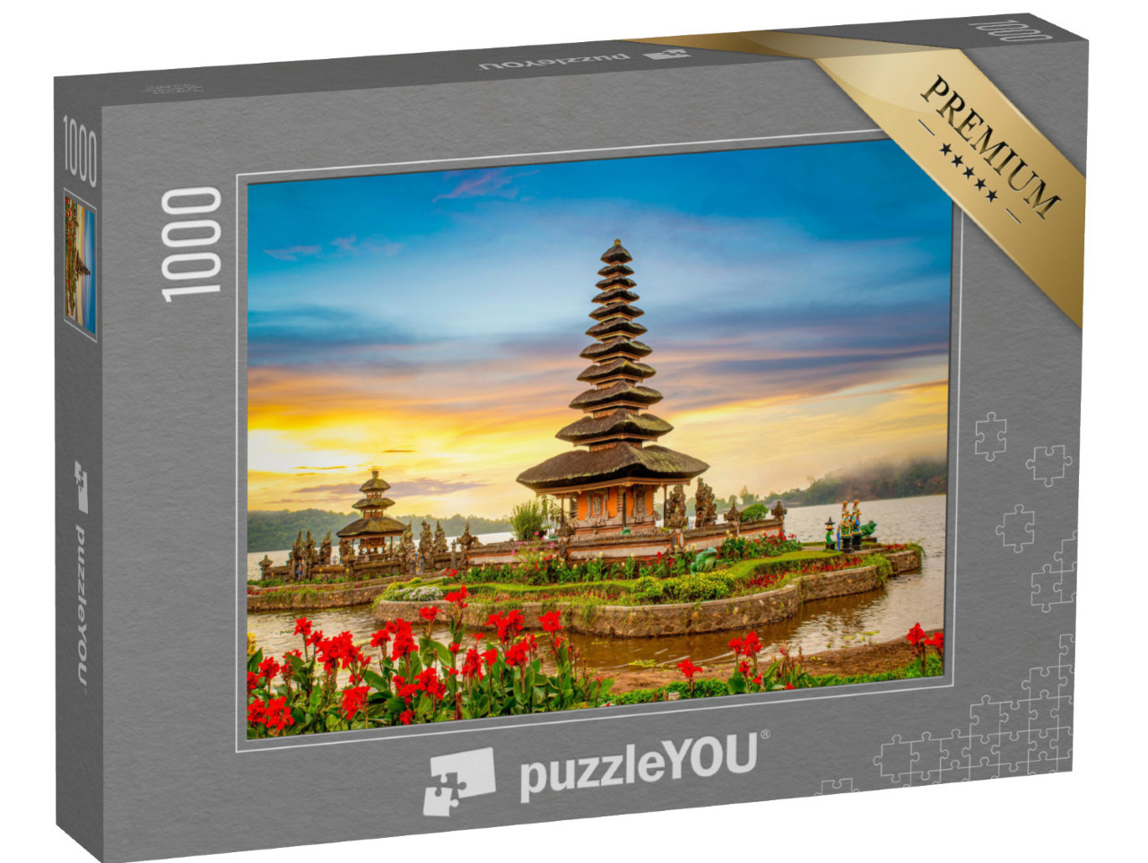 Puzzle 1000 Teile „Pura Ulun Danu Bratan, Hindu-Tempel in Bali, Indonesien“