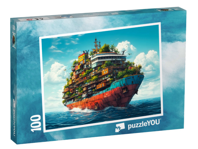 Puzzle 100 Teile „Rostige Relikte“