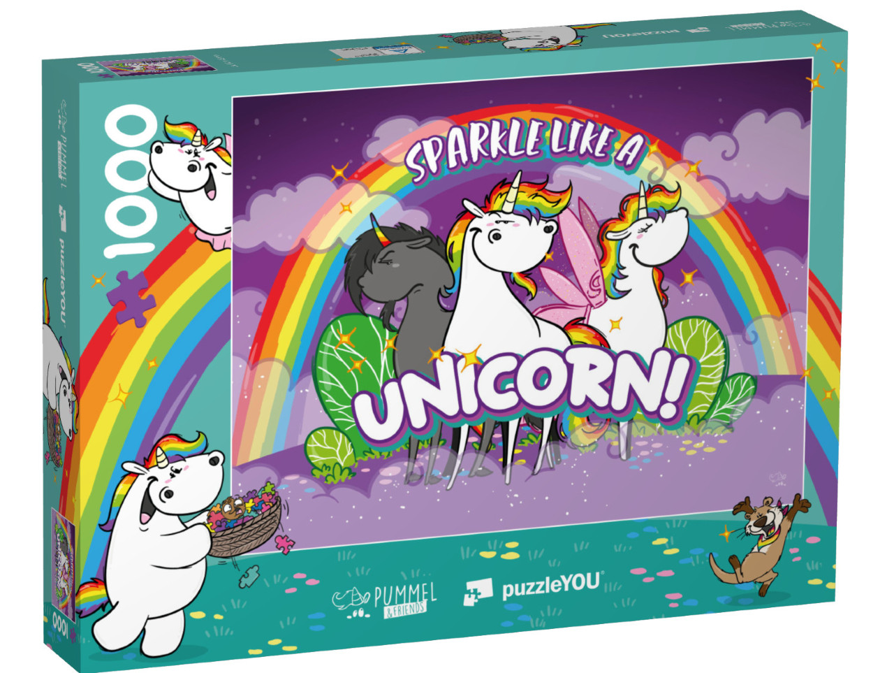 Puzzle 1000 Teile „Pummeleinhorn: Pummel & Friends – Sparkle like a Unicorn“