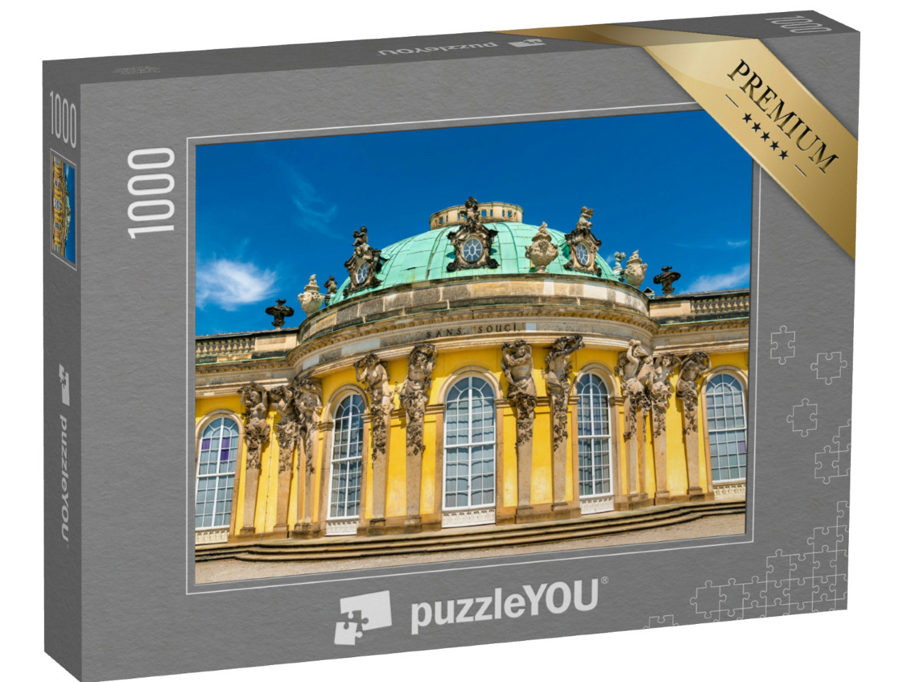 Puzzle 1000 Teile „Schloss Sanssouci, das Sommerpalais von Friedrich dem Großen in Potsdam“