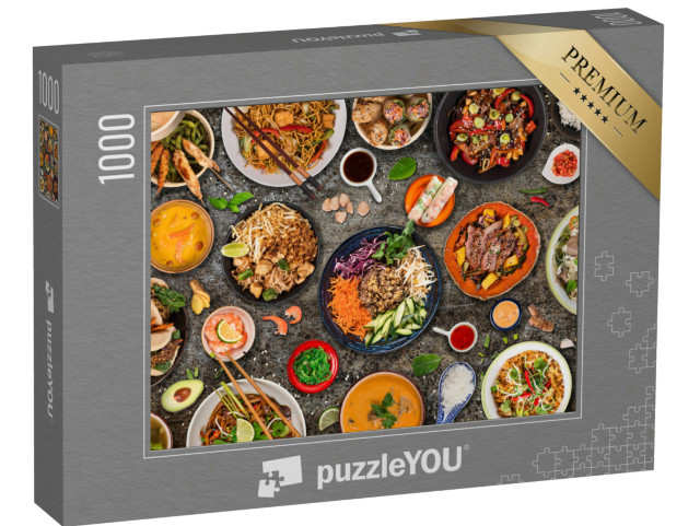 Puzzle 1000 Teile „Asiatisches Essen“