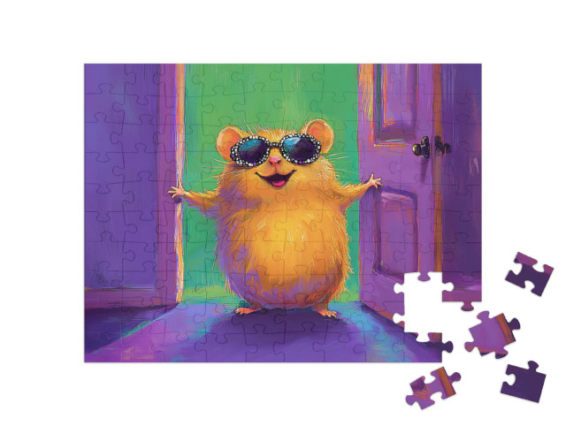 Puzzle 100 Teile „Hamsterparty“