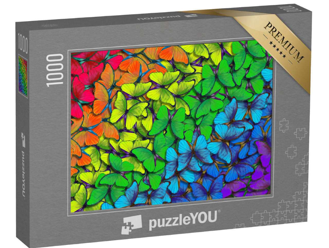 Puzzle 1000 Teile „Farben des Regenbogens als Muster“