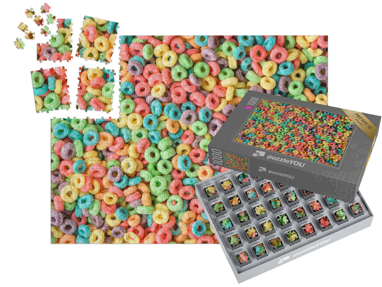 Puzzle „Bunte Frühstücks-Cerealien“ | SMART SORTED® 1000 Teile