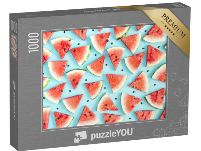 Puzzle 1000 Teile „Ein Muster aus Wassermelonen“
