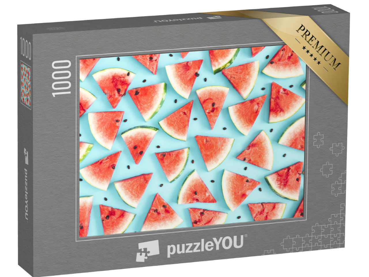 Puzzle 1000 Teile „Ein Muster aus Wassermelonen“