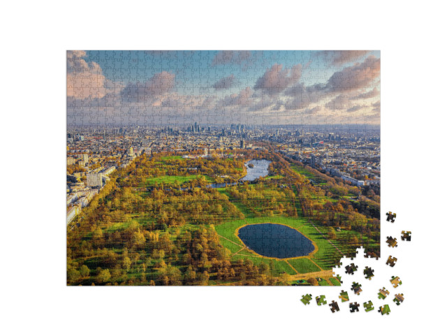 Puzzle 1000 Teile „London: Hyde Park aus der Vogelperspektive“