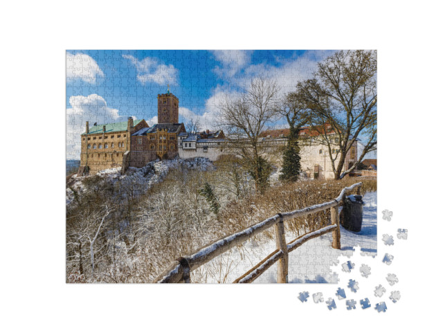 Puzzle 1000 Teile „Die Wartburg bei Eisenach im Thüringer Wald“