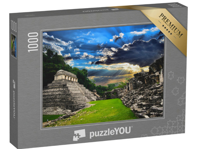 Puzzle 1000 Teile „Maya-Ruinen von Palenque, Mexiko“