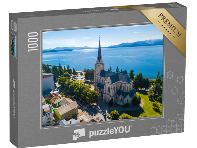 Puzzle 1000 Teile „Kirche in der Stadt Bariloche, Argentinien“